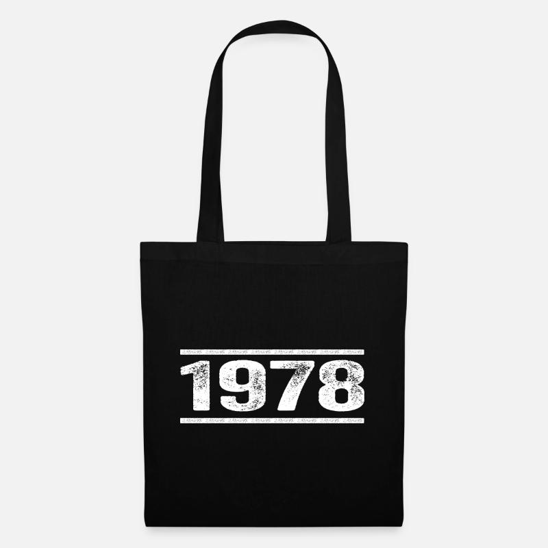 1978 Retro 1978 Geburtstag 1978 Vintage 1978 - Stoffbeutel - Schwarz