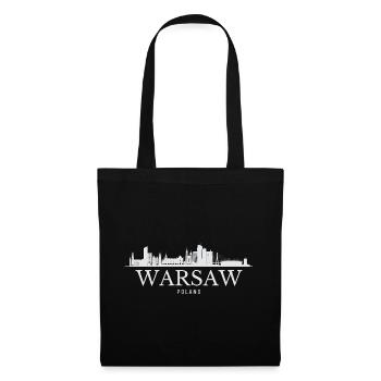 Horizon de Varsovie, Varsovie Pologne - Sac en tissu - noir - Devant