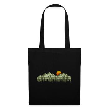 Mountains Forest Nature Trees Outdoor Nature Lovers - Tote Bag - black - Front