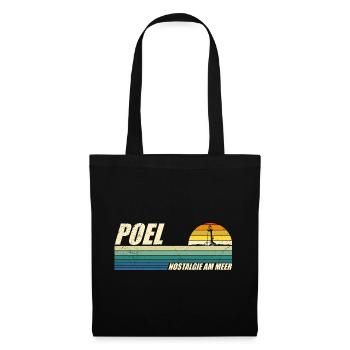 Baltic Sea POEL NOSTALGIA BY THE SEA Retro Funny - Tote Bag - black - Front