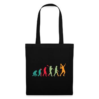 Tennis Evolution Retro - Stoffbeutel - Schwarz - Vorne