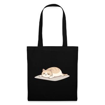 Chat drôle pour femmes, hommes et amoureux des chats - Sac en tissu - noir - Devant