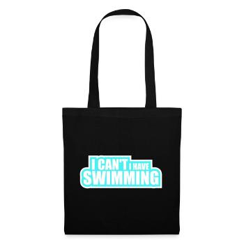 Je ne peux pas, j’ai une excuse de nageur drôle - Sac en tissu - noir - Devant
