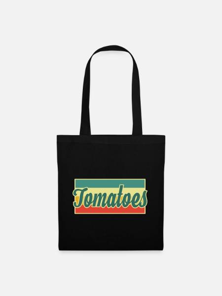 Tomaten - Stoffbeutel - Schwarz