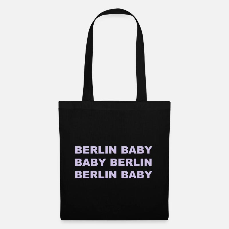 BERLIN - Stoffbeutel - Schwarz