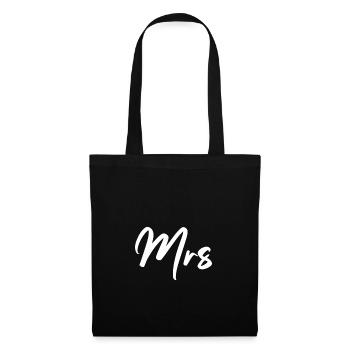 Mme Couple Couple Petite amie Partenaire Couple Chemise - Sac en tissu - noir - Devant