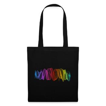 Abstract Lines Design 12 - Tote Bag - black - Front