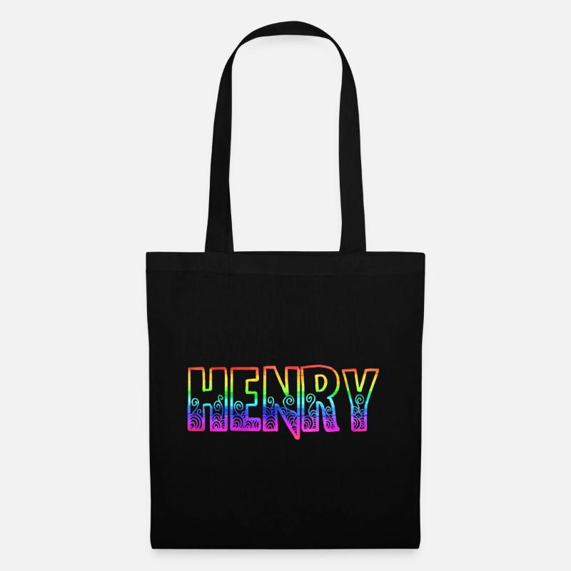 henry rs regenbogen - Stoffbeutel - Schwarz