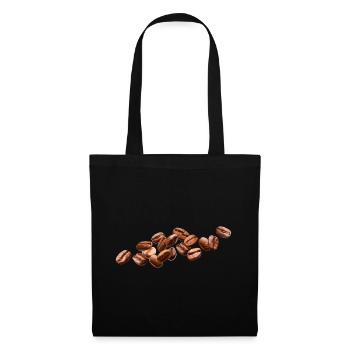 Art réaliste des grains de café - Sac en tissu - noir - Devant