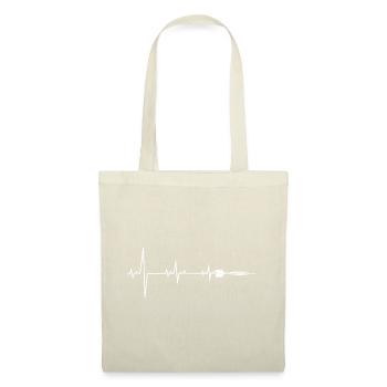 Darts Players Bullseye Target Shooting Heartbeat - Tote Bag - nature - Front
