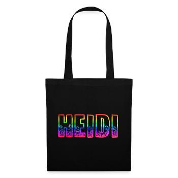 heidi rs arc-en-ciel - Sac en tissu - noir - Devant