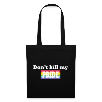 LBGT Drapeau Gay Pride Humain - Sac en tissu - noir - Devant