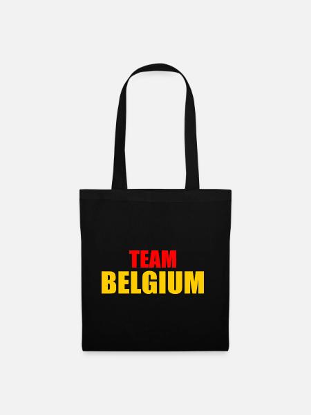 Belgien - Stoffbeutel - Schwarz