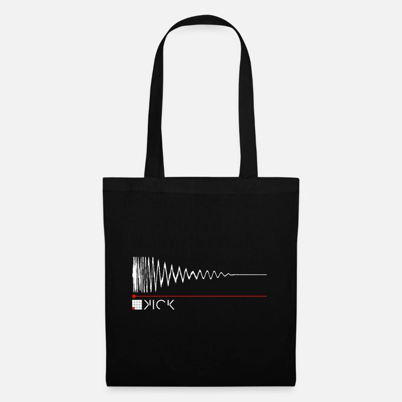 KICK WAVEFORM BEATS PRODUZENT - Stoffbeutel - Schwarz