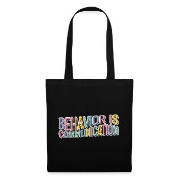 Le comportement est la communication 12 - Sac en tissu - noir - Devant