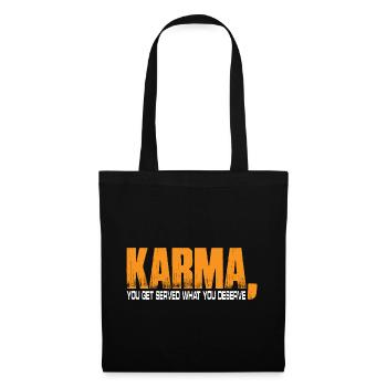 Karma, on vous sert ce que vous méritez 4 - Sac en tissu - noir - Devant
