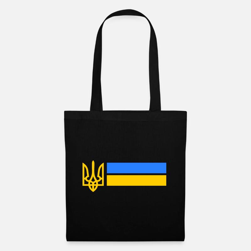 Ukraine - Stoffbeutel - Schwarz