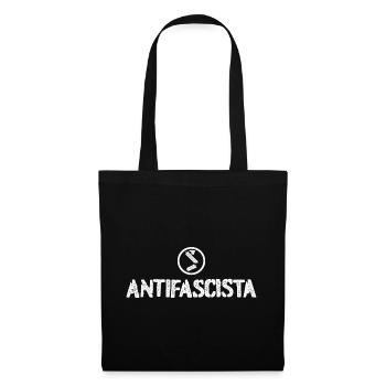 Antifasciste - Sac en tissu - noir - Devant