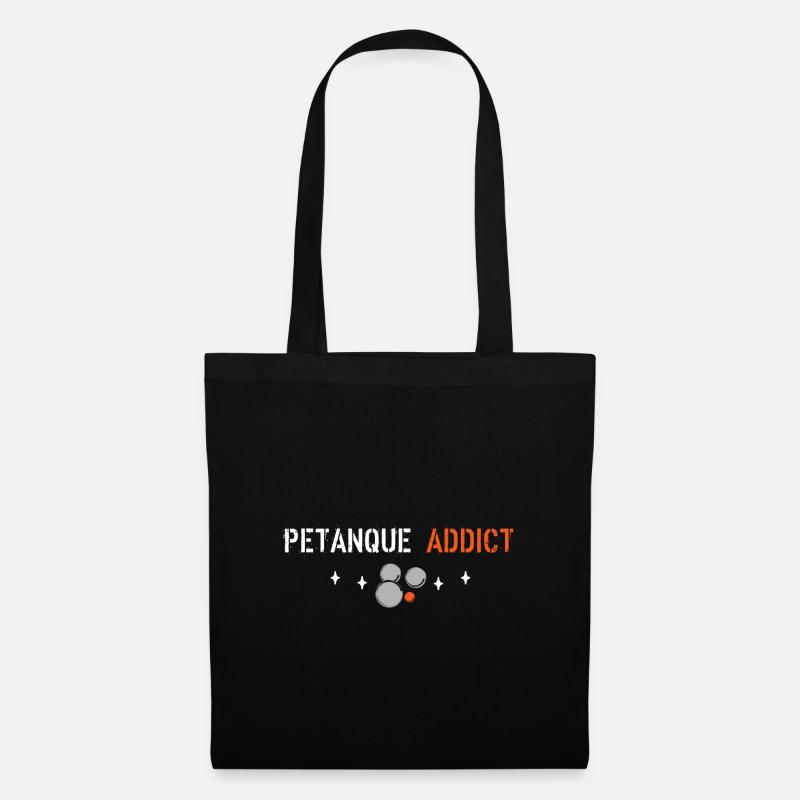 Petanque addict - Tote Bag - black
