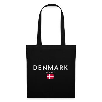 Drapeau du Danemark, fierté danoise - Sac en tissu - noir - Devant