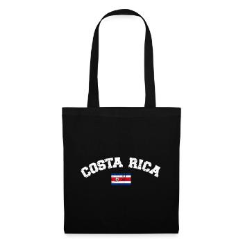 Costa Rica - Stoffbeutel - Schwarz - Vorne