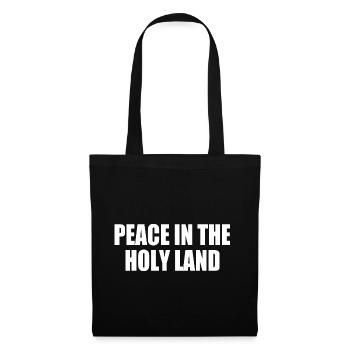 Peace in the holy land - Stoffbeutel - Schwarz - Vorne