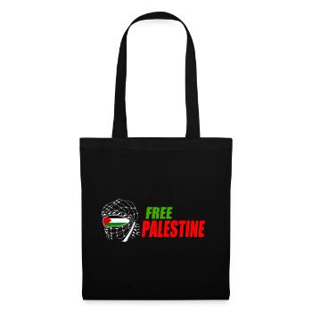 Free palestine - Sac en tissu - noir - Devant