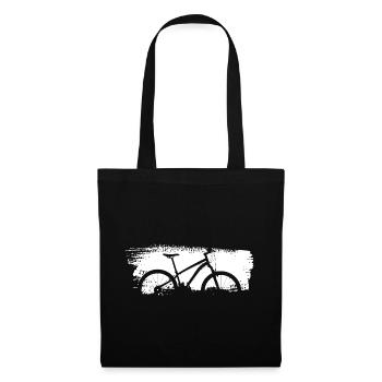 Silhouette de vélo urbain Graphic - Sac en tissu - noir - Devant