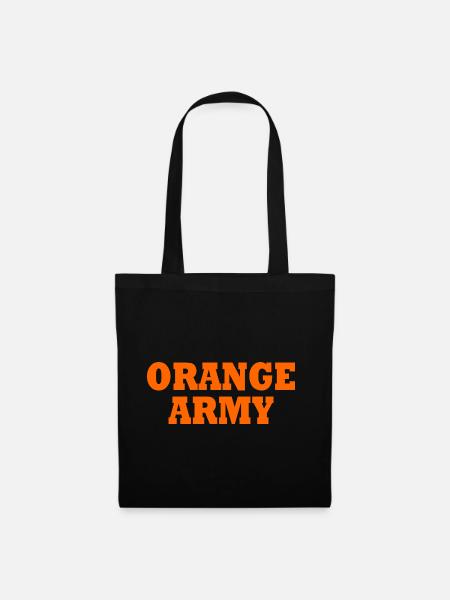 Orange army - Stoffbeutel - Schwarz