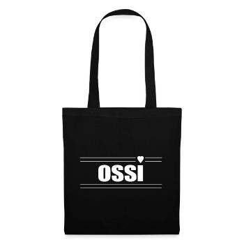Ossi mit Herz - Stoffbeutel - Schwarz - Vorne