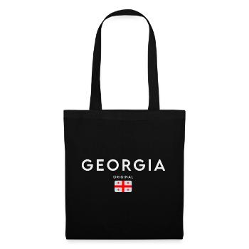 Flag of Georgia, Georgian pride - Tote Bag - black - Front
