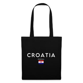 Croatian flag, Croatian pride - Tote Bag - black - Front