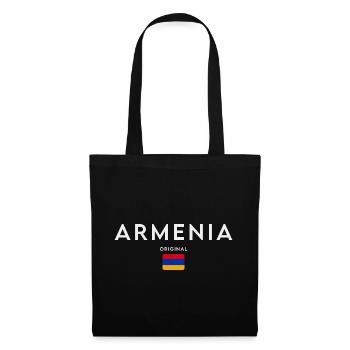 Drapeau arménien, fierté arménienne - Sac en tissu - noir - Devant