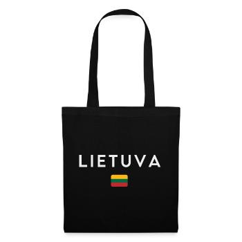 Lithuanian flag, Lithuanian pride - Tote Bag - black - Front