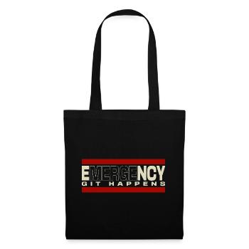 Nerd geek git d’urgence se produit - Sac en tissu - noir - Devant
