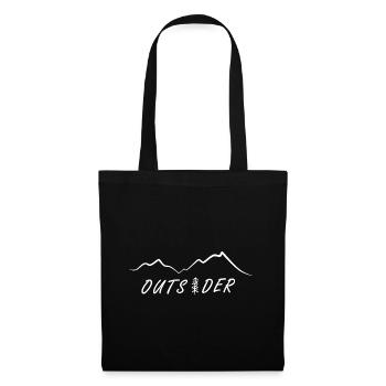 Outsider Hiking Mountains Nature Love Offline Nature - Tote Bag - black - Front