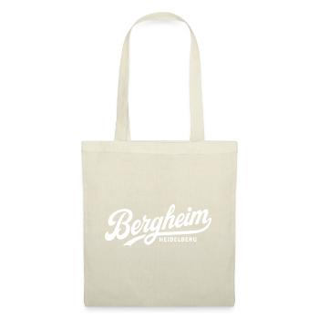 Bergheim Heidelberg Vintage Lettering Design - Stoffbeutel - Natur - Vorne