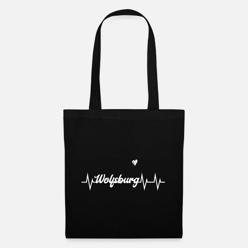 Heartbeat Wolfsburg - Tote Bag - black