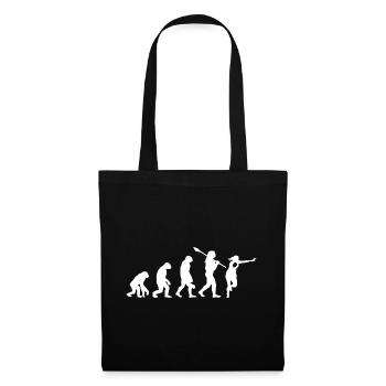 Evolution Of Man Rugby Player Silhouette - Tote Bag - black - Front