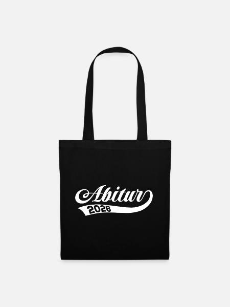 Abi 2026 - Abitur - Retro Geschenk - Stoffbeutel - Schwarz