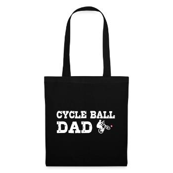 Radball, DAD, Radballer, Hallenradsport, Papa - Stoffbeutel - Schwarz - Vorne