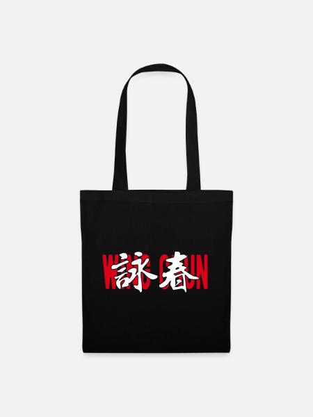 Wing Chun Chinesische Kampfkunst - Stoffbeutel - Schwarz