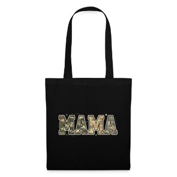 MAMA Military Camouflage Pattern | Retro Look - Tote Bag - black - Front