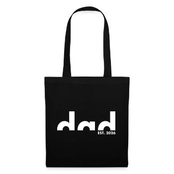 Dad Est. 2026 | Vater | Vatertag - Stoffbeutel - Schwarz - Vorne