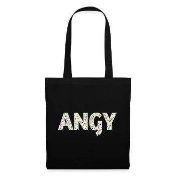 Angy Dotday name - Stoffbeutel - Schwarz - Vorne