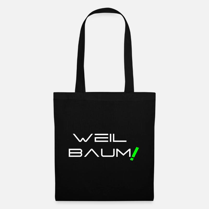 Because tree! - Tote Bag - black