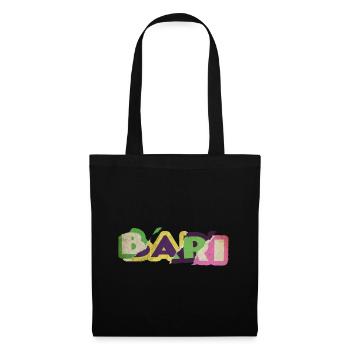 Bari Italie City Font Punk Retro Vacances - Sac en tissu - noir - Devant