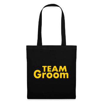 Team groom - Sac en tissu - noir - Devant