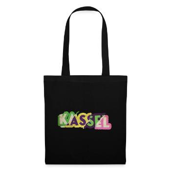 Kassel Germany City Font Punk Retro - Tote Bag - black - Front