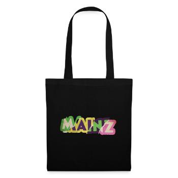Mayence Allemagne City Font Punk Rétro - Sac en tissu - noir - Devant